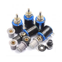 PRECISION WIREWOUND ROTARY POTENTIOMETER WXD3-12-2W