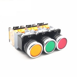 Push Button LA38 (Latching) w/Light