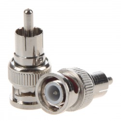 BNC MALE TO RCA MALE CONNECTOR ADAPTER